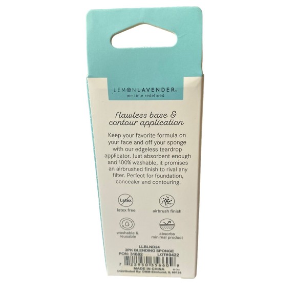 Lemon Lavender Makeup Your Mind Blending Sponge 2 Pack NIB - Picture 3 of 3